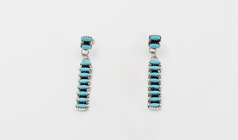 Zuni Linear Petit Point Drop Earring