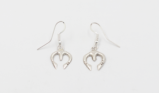 Small Silver Naja Earrings