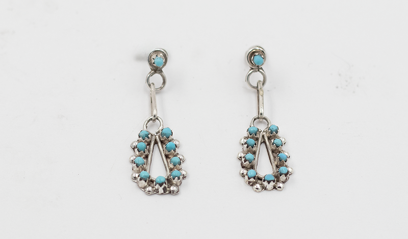 Zuni Dangle Cluster Earrings
