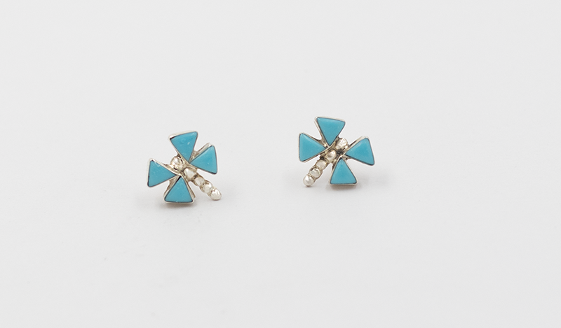 Tiny Post Dragonfly Earrings