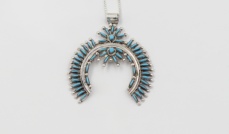 Needlepoint Naja Pendant