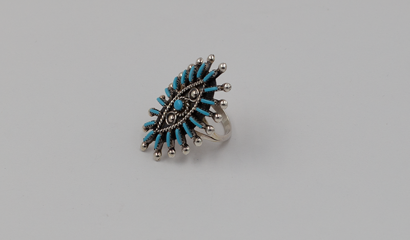 Medium Marquis Needlepoint Ring