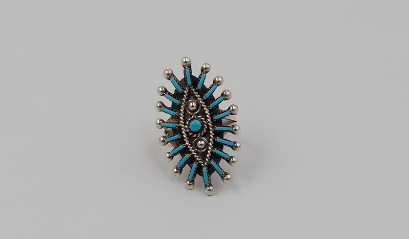 Medium Marquis Needlepoint Ring