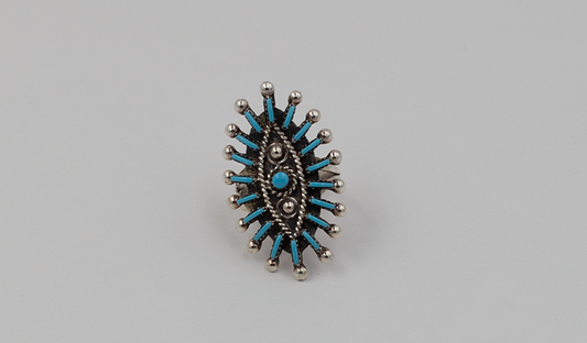 Medium Marquis Needlepoint Ring