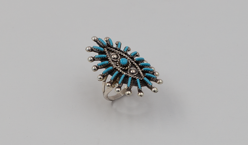 Medium Marquis Needlepoint Ring
