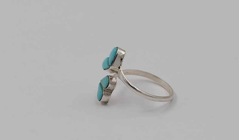 Double Heart Adjustable Ring