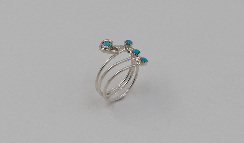 Adjustable Heart Open Shank Ring