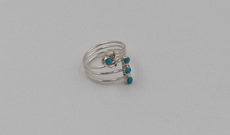 Adjustable Heart Open Shank Ring