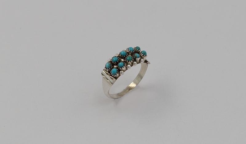Double Row Petit Point Ring