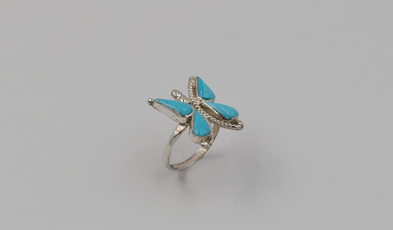 Medium Turquoise Butterfly Ring