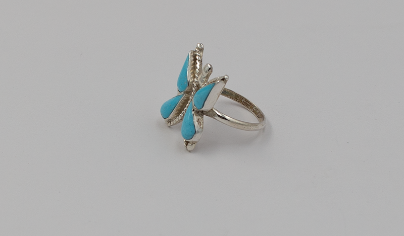 Medium Turquoise Butterfly Ring