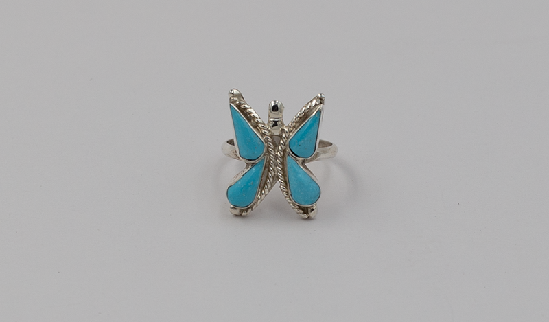 Medium Turquoise Butterfly Ring