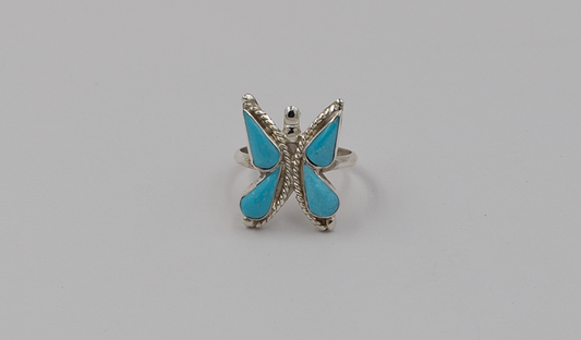 Medium Turquoise Butterfly Ring