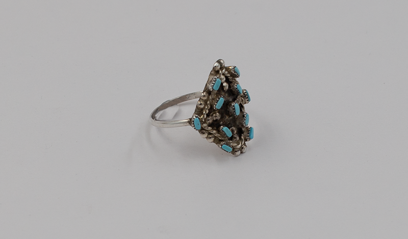 Diamond Shaped Needlepoint Ring