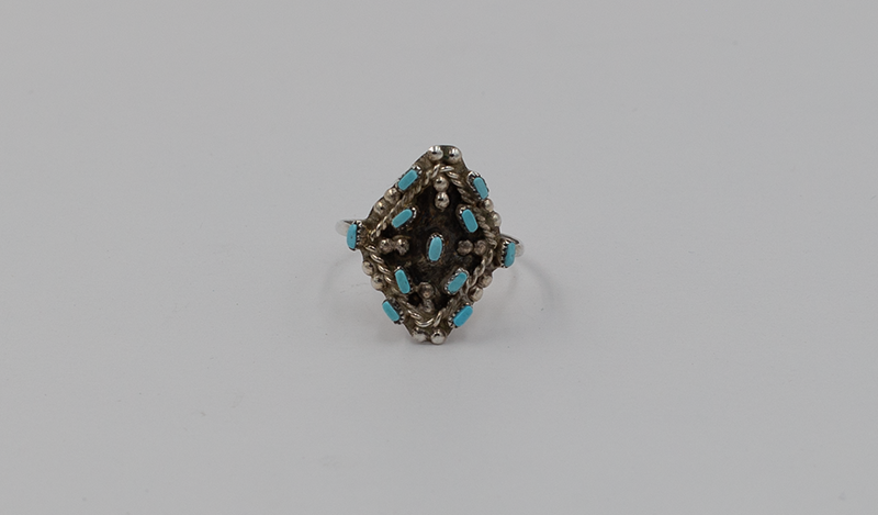 Diamond Shaped Needlepoint Ring