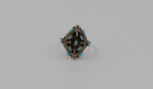 Diamond Shaped Needlepoint Ring