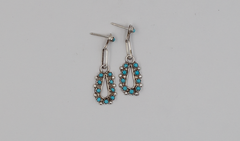Zuni Dangle Cluster Earrings
