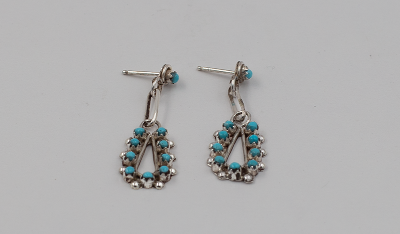 Zuni Dangle Cluster Earrings