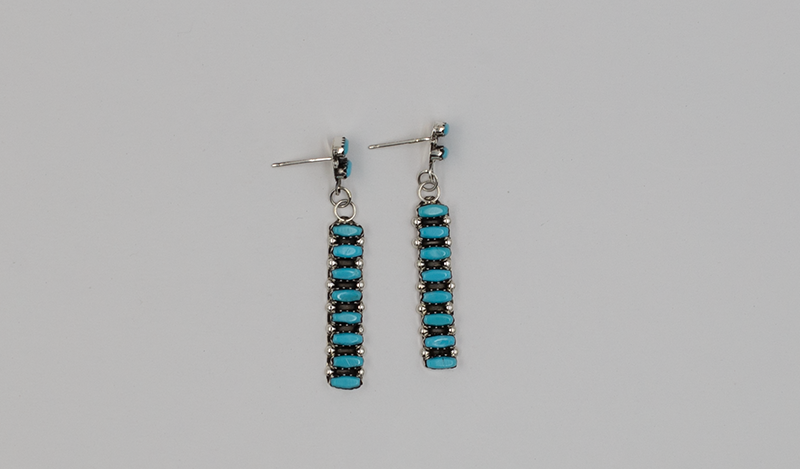 Zuni Linear Petit Point Drop Earring