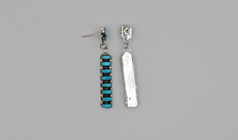 Zuni Linear Petit Point Drop Earring