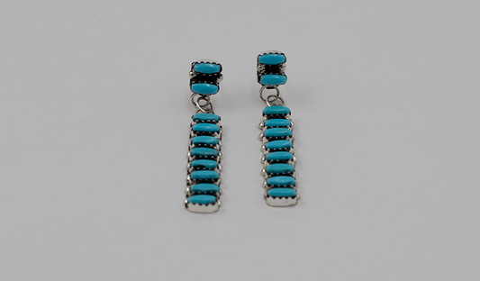 Zuni Linear Petit Point Drop Earring