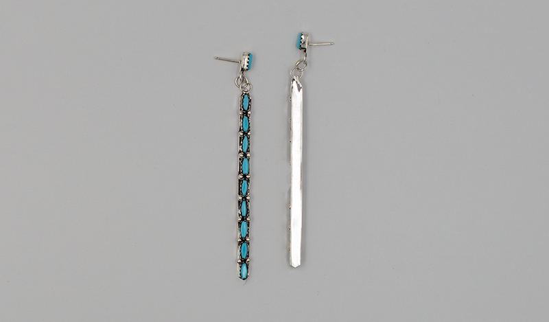 Long Needlepoint Drop Earring