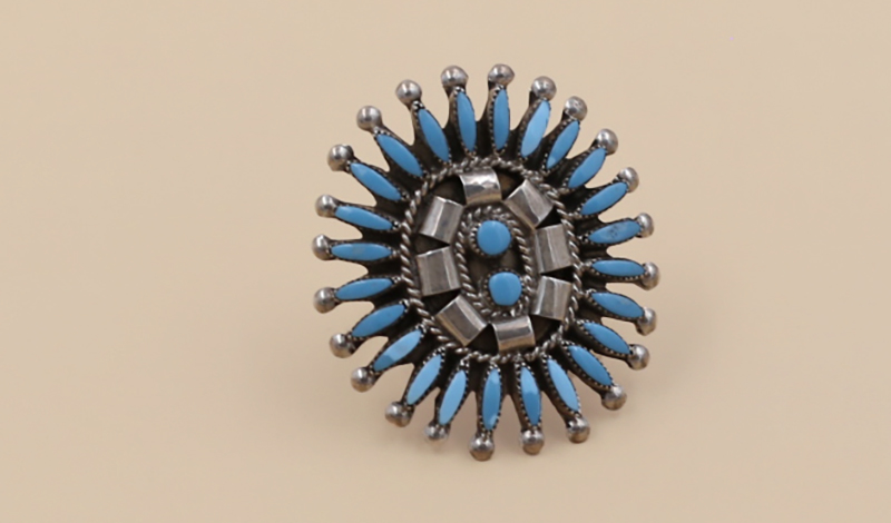 Vintage Traditional Petit Point Ring