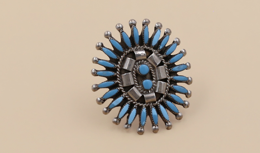 Vintage Traditional Petit Point Ring