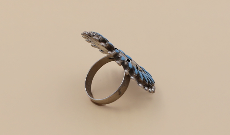 Vintage Traditional Petit Point Ring