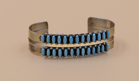 Vintage Petit Point Double Row Cuff