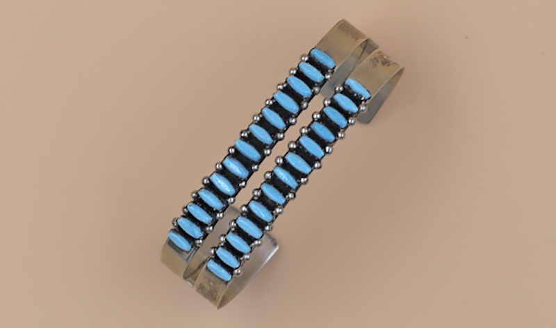 Vintage Petit Point Double Row Cuff