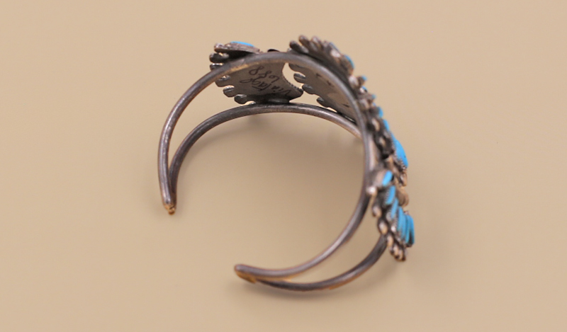 Vintage Traditional Petit Point Cuff