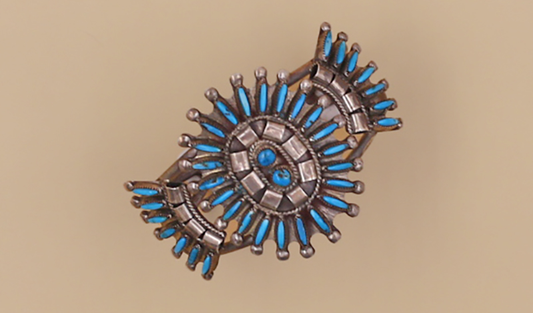 Vintage Traditional Petit Point Cuff