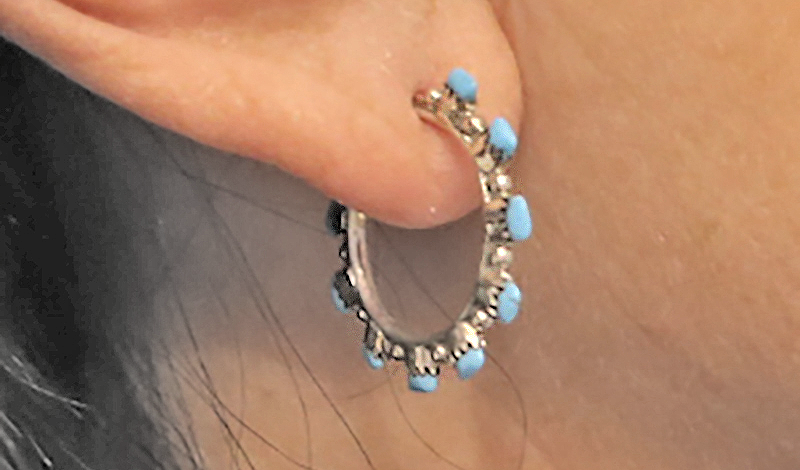Zuni Small Hoop Earrings