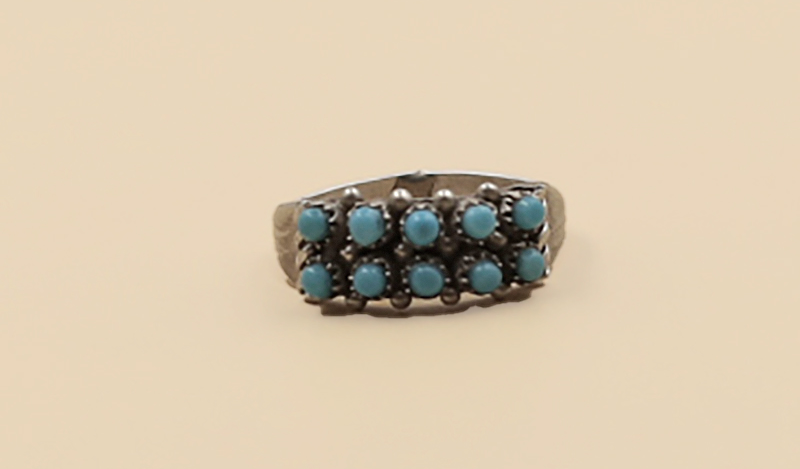1960s Double Row Petit Point Ring