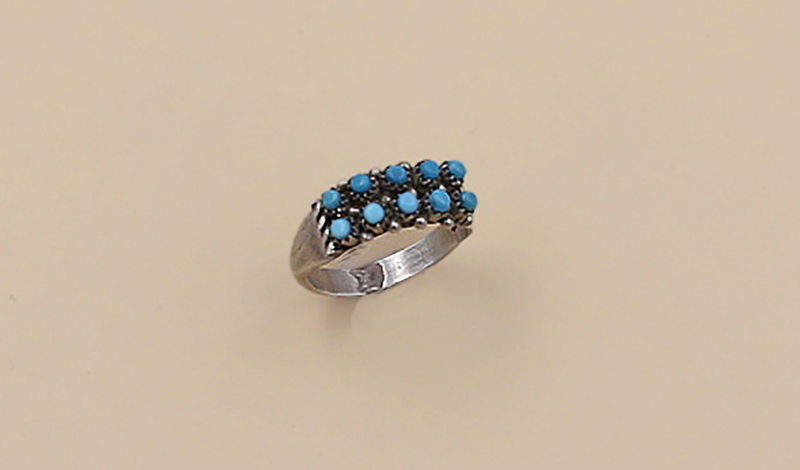 1960s Double Row Petit Point Ring