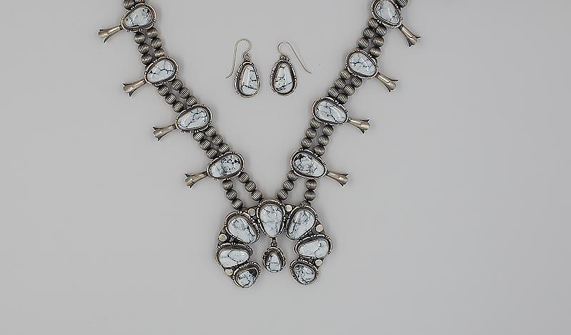 White Buffalo Squash Blossom Set