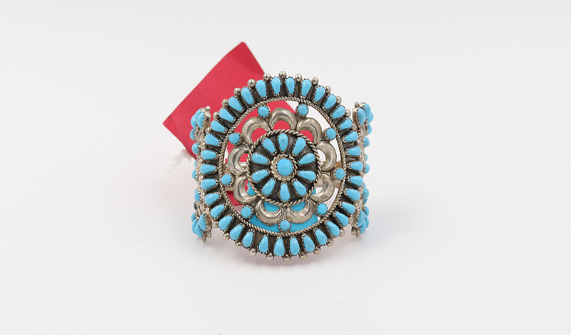 Floral Petit Point Zuni Cuff