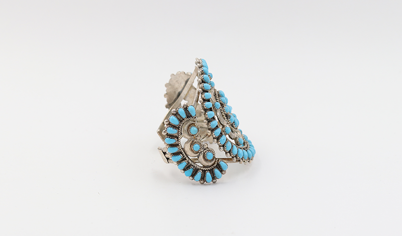 Floral Petit Point Zuni Cuff