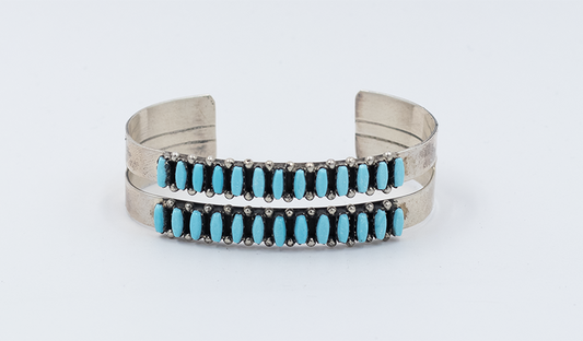 Vintage Petit Point Double Row Cuff