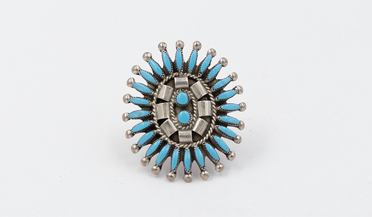Vintage Traditional Petit Point Ring