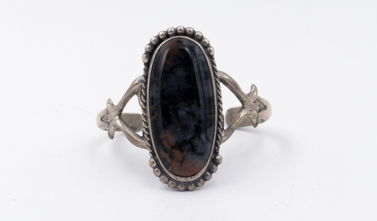 Vintage Wonder Woman Petrified Wood Cuff