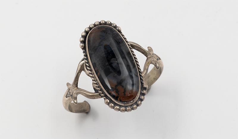 Vintage Wonder Woman Petrified Wood Cuff