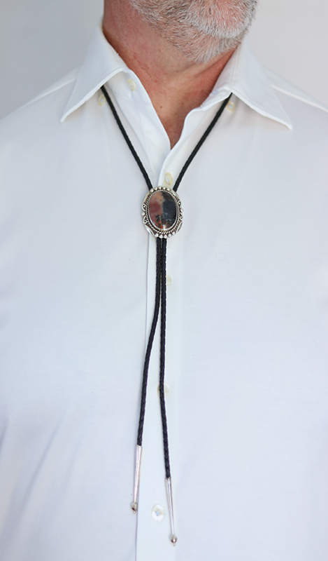 Petrified Wood Bolo Tie