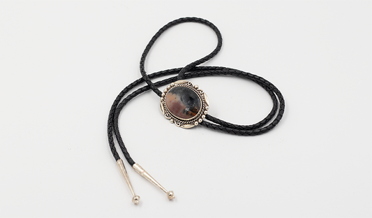 Petrified Wood Bolo Tie
