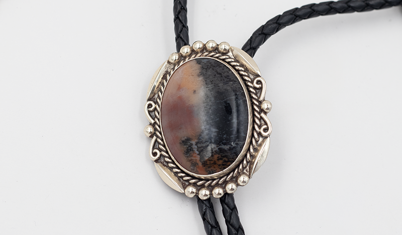 Petrified Wood Bolo Tie