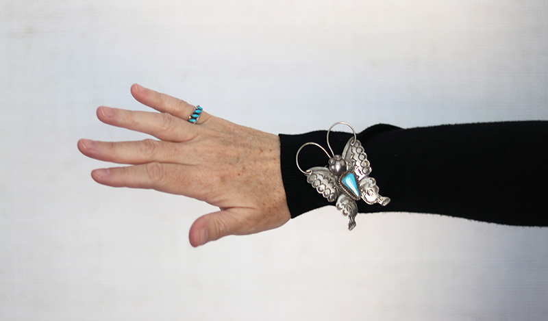 4 Stone Angle Set Needlepoint Ring