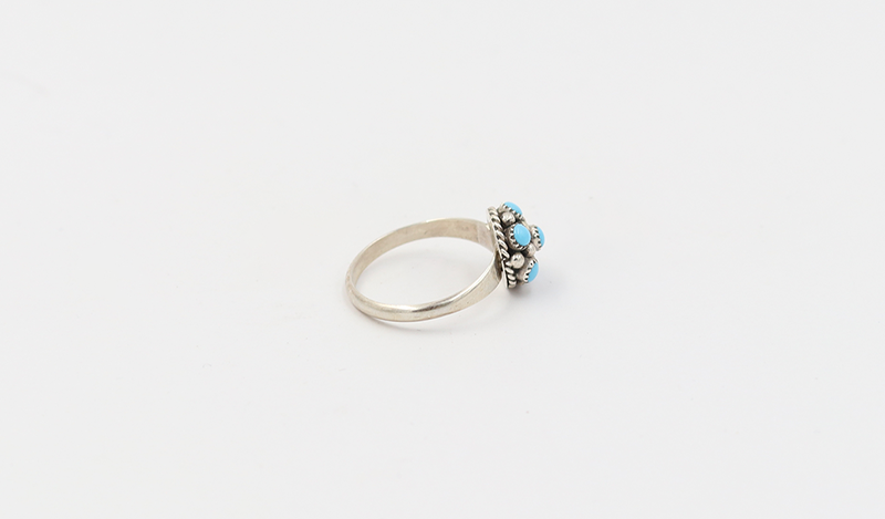 Tiny Turquoise Domed Ring