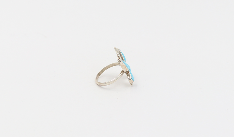 Medium Turquoise Butterfly Ring