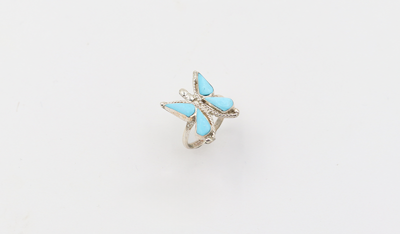 Medium Turquoise Butterfly Ring